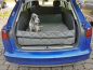 Preview: Schondecke DELUXE Hund Audi A6 umgelegte Rückbank Hundetransport