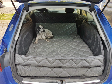Schondecke DELUXE Hund Audi A6 umgelegte Rückbank Hundetransport