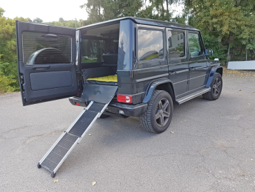 Hundetransport Kofferraum Ausbau Mercedes Benz G-Klasse für Hunde