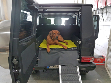 Hundetransport Kofferraum Ausbau Mercedes Benz G-Klasse für Hunde