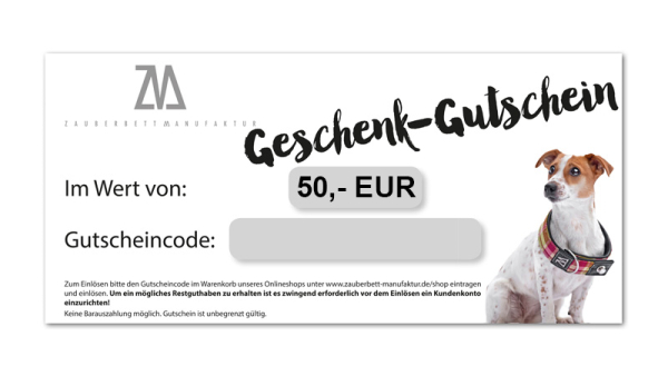 Digitaler Gutschein 50,- EUR