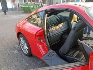 Hundetransport Rückbank Rücksitz Notsitz Hund Porsche 911 996 Coupe